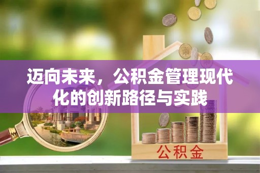 武夷山迈向未来，公积金管理现代化的创新路径与实践