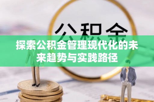 武夷山探索公积金管理现代化的未来趋势与实践路径